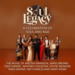 Immagine evento Soul Legacy a Ragusa (RG) May be a graphic of text that says 'S SOUL UL EgAcy A CELEBRATION OF SOULAND AND R&B 草工 THE MUSIC OF ARETHA FRANKLIN, JAMES BROWN, TINA TURNER, WHITNEY HOUSTON, STEVIE WONDER, NINA SIMONE, RAY CHARLES AND MANY MORE'
