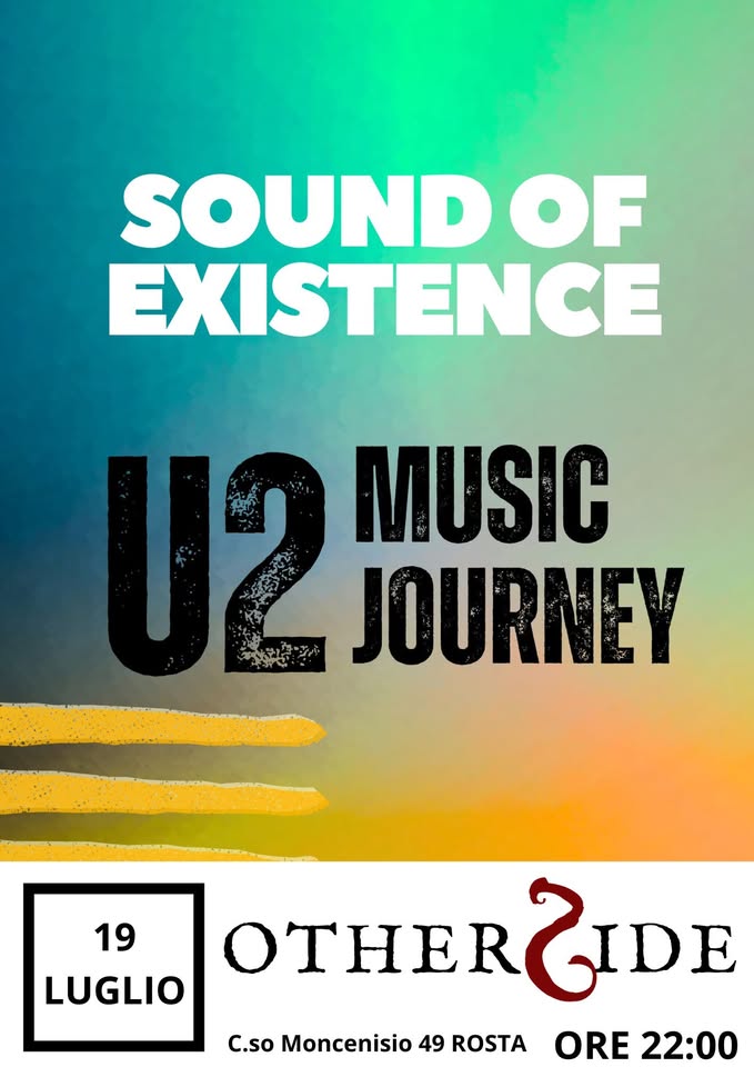 Evento Sound of Existence Live – Otherside Rock Pub Locandina Sound of Existence Live – Otherside Rock Pub - sabato 19 luglio ore 22:00 - 00:00