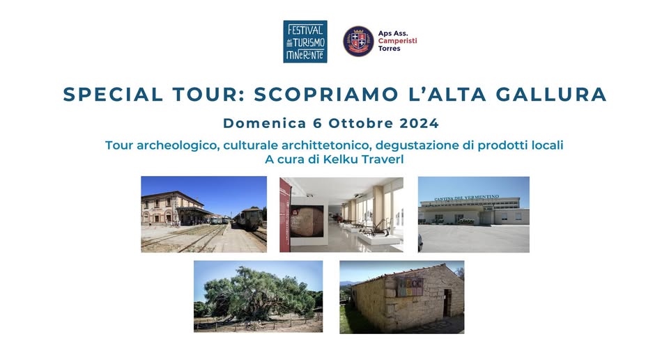 Evento Special tour Scopriamo l’alta Gallura Locandina Special tour Scopriamo l’alta Gallura - domenica 6 ottobre ore 09:00 - 19:00