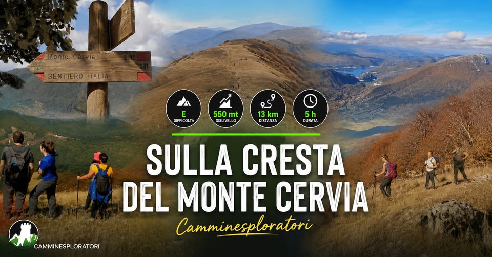 Evento Sulla Cresta del Monte Cervia Locandina Sulla Cresta del Monte Cervia - sabato 19 settembre ore 09:30 - 11:30