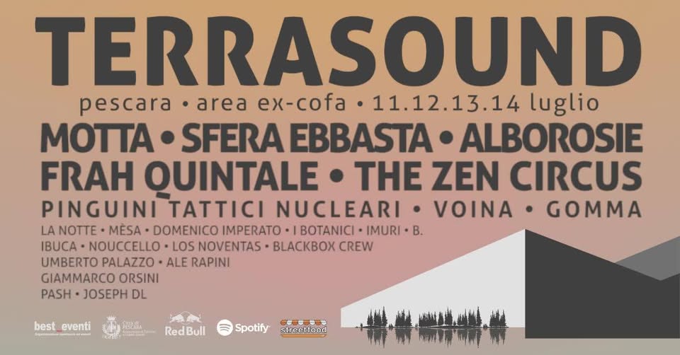 Evento Terrasound 2018 Locandina Terrasound 2018 - da mercoledì 11 luglio - venerdì 13 luglio 2018 ore 17:00 ore 00:00