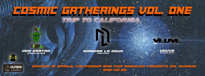 Evento The Cosmic Gatherings Vol. One Locandina The Cosmic Gatherings Vol. One - giovedì 13 aprile ore 20:30 - 22:30