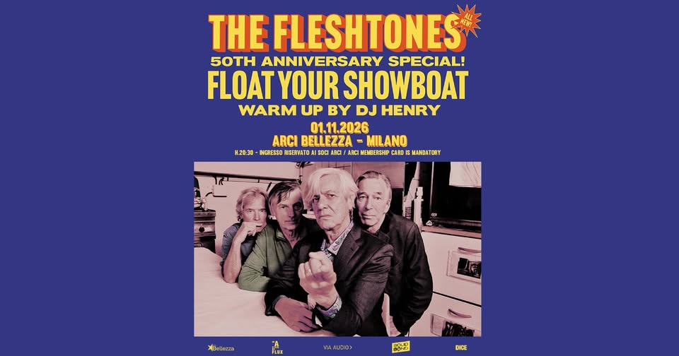 Evento The Fleshtones Milano, Arci Bellezza 50th Anniversary Special! Locandina The Fleshtones Milano, Arci Bellezza 50th Anniversary Special! - domenica 1 novembre ore 20:30 - 23:45