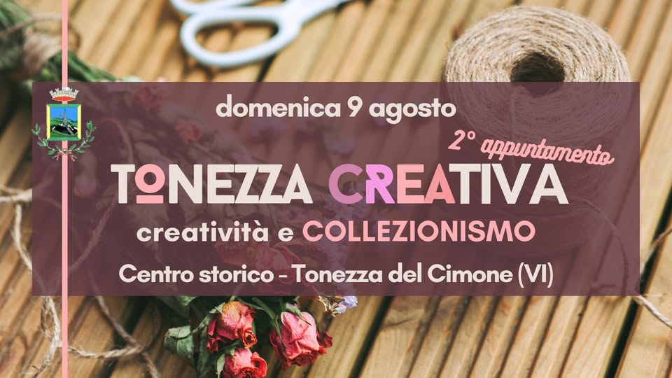 Evento Tonezza Creativa – Artigianato e Collezionismo Locandina Tonezza Creativa – Artigianato e Collezionismo - domenica 9 agosto ore 09:00 - 19:00