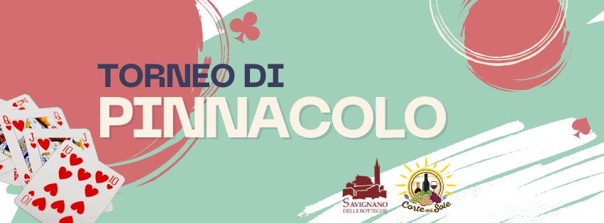 Evento Torneo di Pinnacolo Locandina Torneo di Pinnacolo - giovedì 22 ottobre ore 20:00 - 22:00