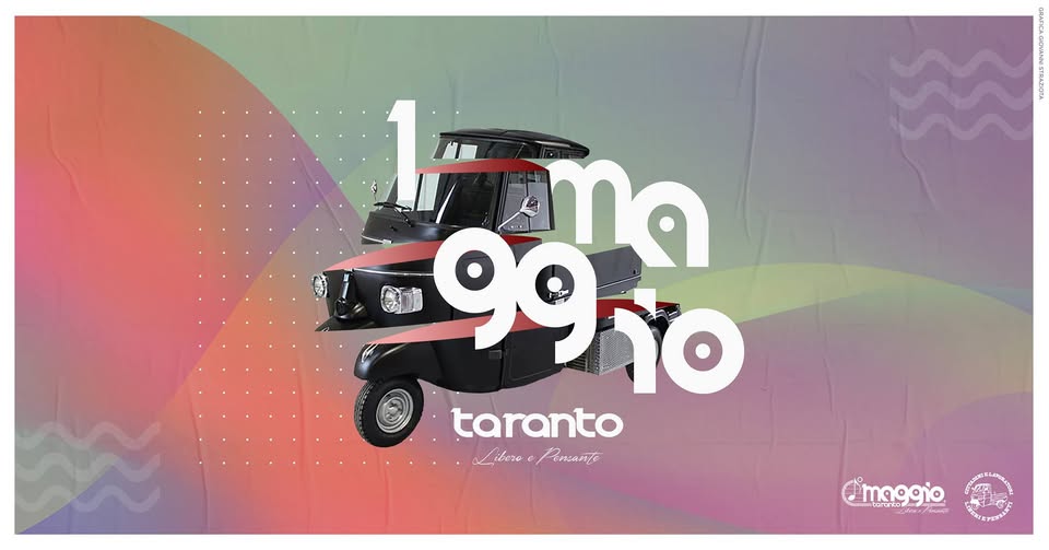 Evento Uno maggio libero e pensante – Taranto – (Evento ufficiale) Locandina Uno maggio libero e pensante – Taranto – (Evento ufficiale) - mercoledì 1 maggio ore 07:00 - 23:59