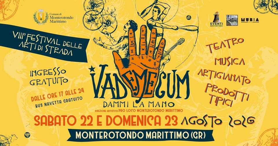 Evento Vademecum 2026 Locandina Vademecum 2026 - da sabato 22 agosto - domenica 23 agosto 2026 ore 19:00 ore 23:45