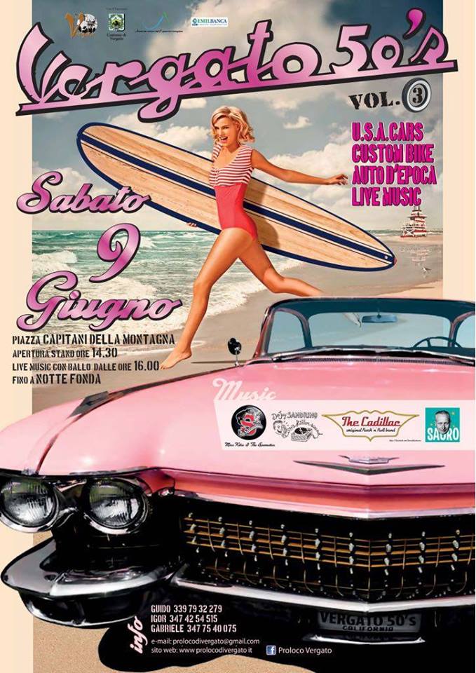 Evento Vergato 50’s vol.3 Locandina Vergato 50’s vol.3 - sabato 9 giugno ore 15:00 - 23:59