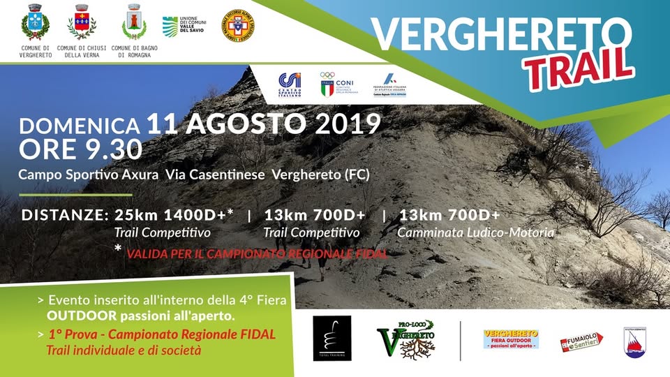 Evento Verghereto Trail 2019 Locandina Verghereto Trail 2019 - domenica 11 agosto ore 09:30 - 14:00