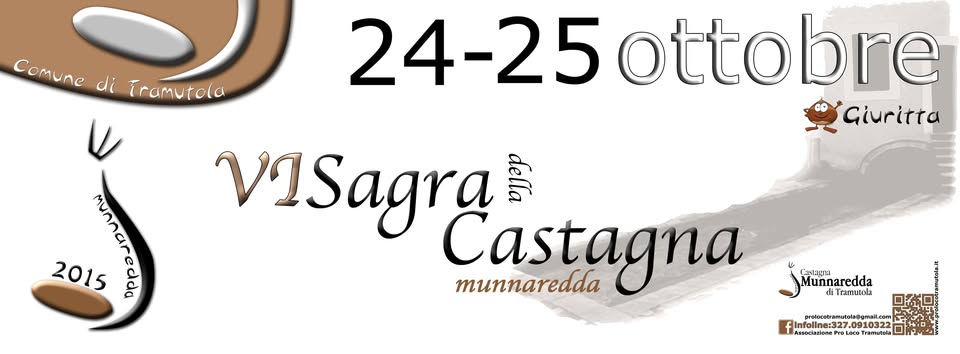 Evento Vi Sagra Della Castagna “Munnaredda” 2015 Locandina Vi Sagra Della Castagna “Munnaredda” 2015 - da sabato 24 ottobre - domenica 25 ottobre 2015 ore 09:00 ore 23:59