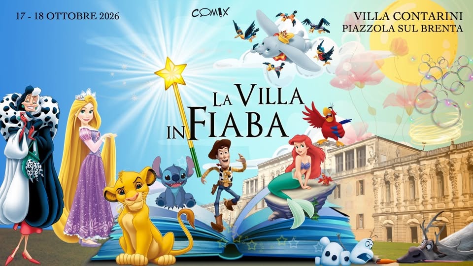 Evento Villa In Fiaba 2026 Locandina Villa In Fiaba 2026 - da sabato 17 ottobre - domenica 18 ottobre 2026 ore 11:00 ore 18:00