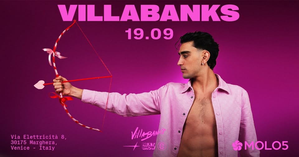 Evento Villabanks @Molo5 Locandina Villabanks @Molo5 - sabato 19 settembre ore 22:00 - 00:00