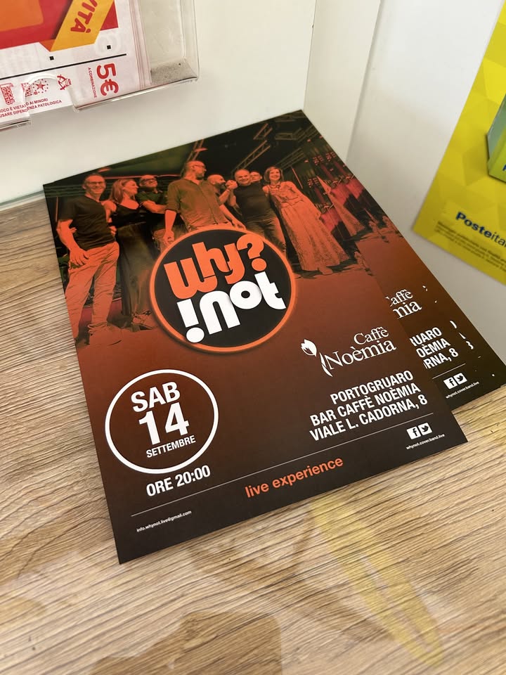 Evento Why Not live Caffè Noémia Locandina Why Not live Caffè Noémia - sabato 14 settembre ore 19:30 - 21:30