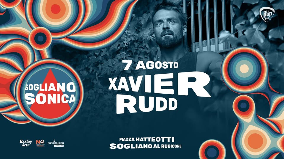 Evento Xavier Rudd Sogliano Sonica Locandina Xavier Rudd Sogliano Sonica - mercoledì 7 agosto ore 21:00 - 23:00