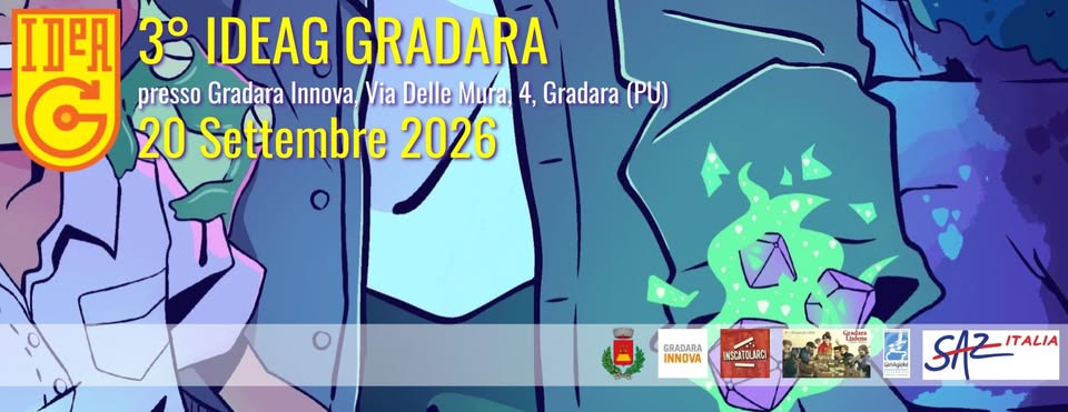 Evento 3° Ideag Gradara Locandina 3° Ideag Gradara - domenica 20 settembre ore 10:00 - 12:00