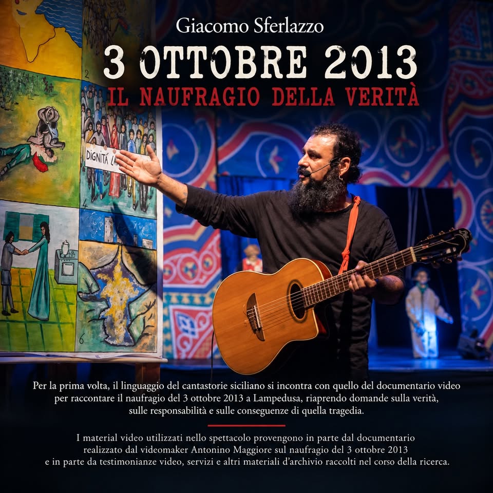 Evento 3 ottobre 2013 – Il naufragio della verità Locandina 3 ottobre 2013 – Il naufragio della verità - sabato 3 ottobre ore 21:00 - 23:00
