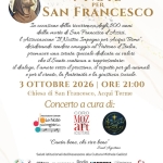 Immagine evento 7 Note Per San Francesco a Acqui Terme (AL) 7 Note Per San Francesco a Acqui Terme (AL) il 3 ottobre 2026