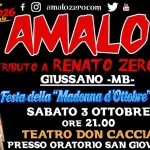 Immagine evento AMALO – Renato Zero tribute – Teatro Don Caccia – Giussano (MB) a Giussano AMALO - Renato Zero tribute - Teatro Don Caccia - Giussano (MB) a Giussano il 3 ottobre 2026