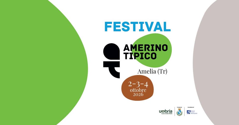Evento Amerino Tipico Festival 2026 Locandina Amerino Tipico Festival 2026 - da venerdì 2 ottobre - domenica 4 ottobre 2026 ore 15:00 ore 23:00