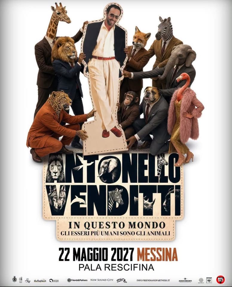 Evento Antonello Venditti a Messina Locandina Antonello Venditti a Messina - sabato 22 maggio ore 21:00 - 23:00