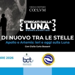 Immagine evento Apollo e Artemis ieri e oggi sulla Luna. Stregati dalla Luna 2026 Di nuovo tra le Stelle a Torino (TO) Apollo e Artemis ieri e oggi sulla Luna. Stregati dalla Luna 2026 Di nuovo tra le Stelle a Torino (TO) il 19 settembre 2026