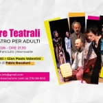 May be a graphic of text that says 'LOOKUP APS UP Awenture Teatrali CORSO DI TEATRO PER ADULTI DAL 7 OTTOBRE 2026- ORE 21:30 c/o Oratorio Casa del Fanciullo Morrovalle a cura di Elena Fioretti Gian Paolo Valentini con la partecipazione di Fabio Bacaloni Info iscrizioni lookup.aps.info@gmail.com Gian Paolo 333.2527885 Associazione Look Up 378.0841855 diecianni di dieci attivita'