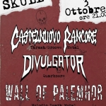Immagine evento Back Tò Skull ( Castelnuovo Rancore – Divulgator – Wall Of Palemhor) live at La Tenda Modena a Modena (MO) No photo description available.