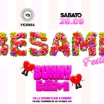 Immagine evento Besame Festival – Bunny Edition @VillaBonin a Vicenza (VI) May be pop art of text that says 'VB SABATO VICENZA 26.09 BEBAM Fesurl 4 BUNNY Edition VILLABONNCLUB&DINNER & DINNER VILLA BONIN VIA DEL COMMERCIO 49, VICENZA (VD)'