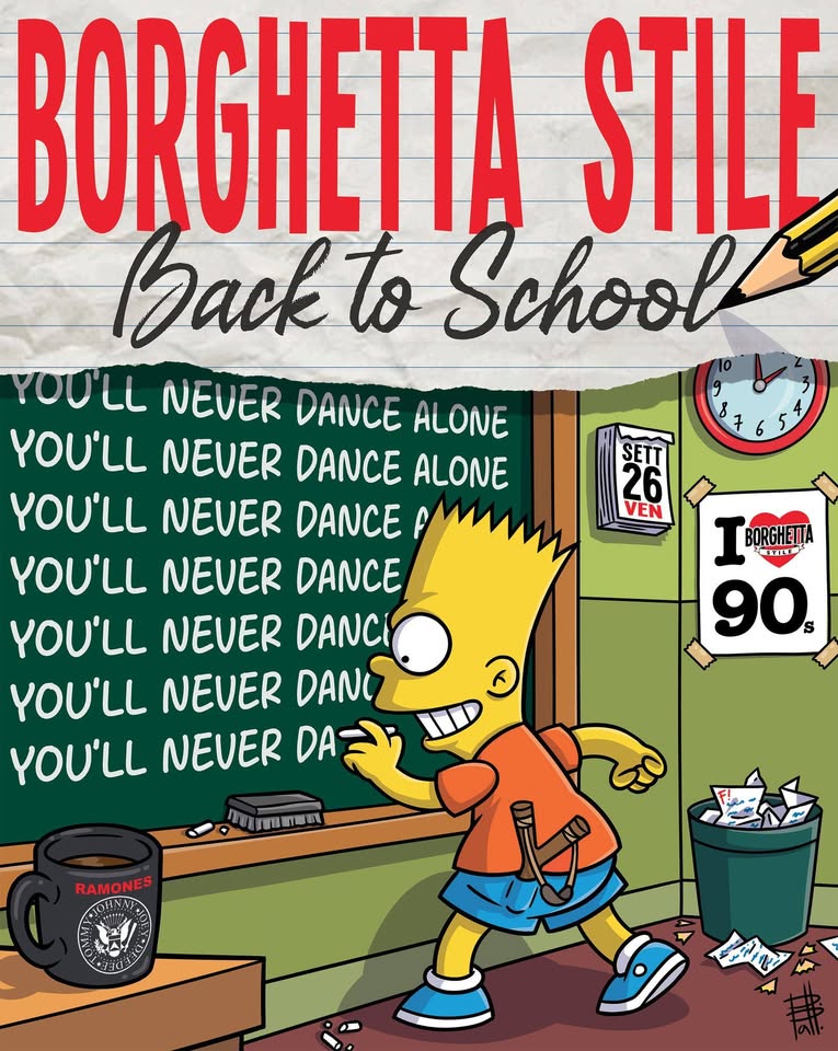 Evento Borghetta Stile – BACK TO SCHOOL ROMANES live – 90’s party a Largo Venue Locandina Borghetta Stile – BACK TO SCHOOL ROMANES live – 90’s party a Largo Venue - sabato 26 settembre ore 21:00 - 04:00
