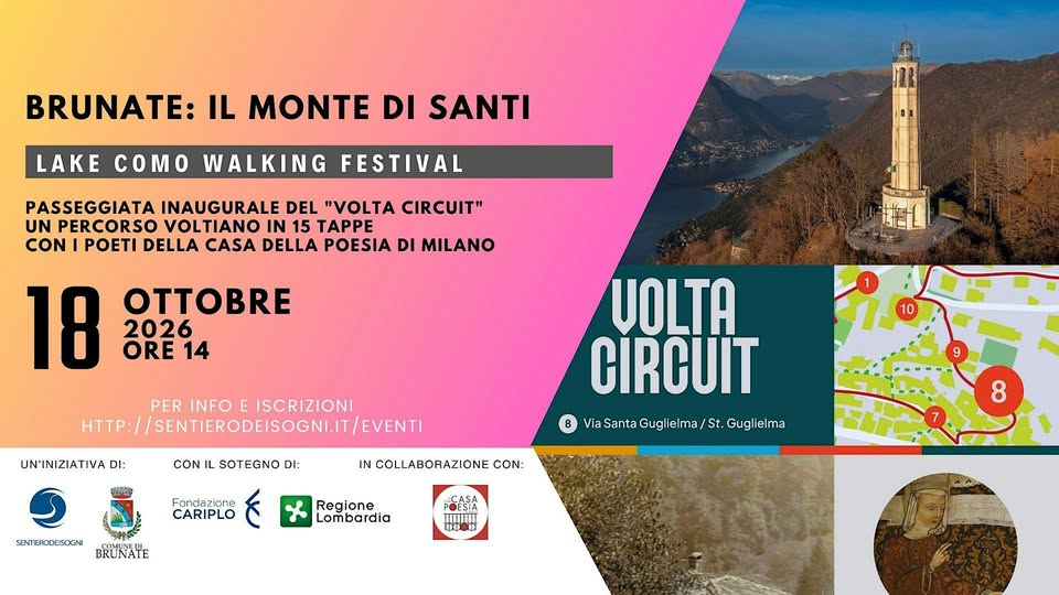 Evento Brunate il monte di santi Locandina Brunate il monte di santi - domenica 18 ottobre ore 14:00 - 17:00