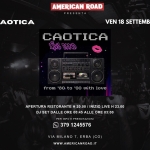 Immagine evento CAOTICA – Venerdì 22 Maggio – American Road, Erba (CO) a Erba (CO) CAOTICA - Venerdì 22 Maggio - American Road, Erba (CO) a Erba (CO) il 18 settembre 2026
