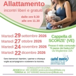 Immagine evento Cappella di Scorzè (VE) – Incontro LLL sostegno allattamento a Scorzè (VE) Cappella di Scorzè (VE) - Incontro LLL sostegno allattamento a Scorzè (VE) il 29 settembre 2026