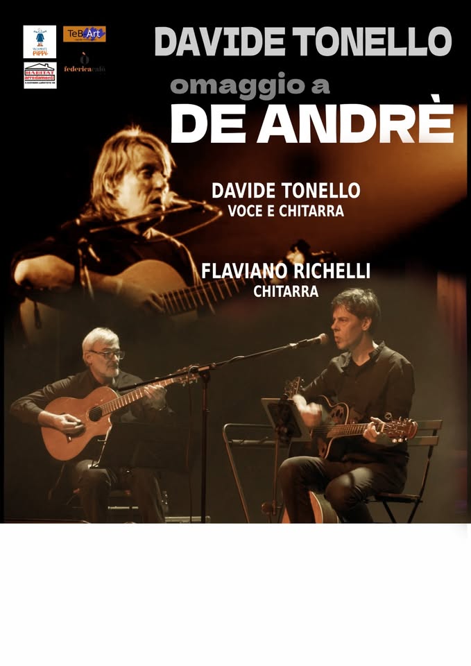 Evento Davide Tonello – De Andre’ Duo Show Live@Bar Oratorio Da P8, Montebello Vicentino Locandina Davide Tonello – De Andre’ Duo Show Live@Bar Oratorio Da P8, Montebello Vicentino - sabato 26 settembre ore 21:30 - 23:30