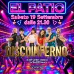 Immagine evento DiscoInferno El Patio (Finale Ligure, SV) a Finale Ligure (SV) DiscoInferno El Patio (Finale Ligure, SV) a Finale Ligure (SV) il 19 settembre 2026