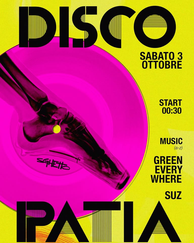 Evento Discopatia Guest SUZ Locandina Discopatia Guest SUZ - sabato 3 ottobre ore 23:59 - 01:59