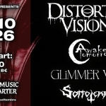 Immagine evento Distorted Visions Glimmer Void Awake Tomorrow Sottoterra Dedolormusicheadquarter(Rovellasca) a Rovellasca (CO) Distorted Visions Glimmer Void Awake Tomorrow Sottoterra Dedolormusicheadquarter(Rovellasca) a Rovellasca (CO) il 4 ottobre 2026
