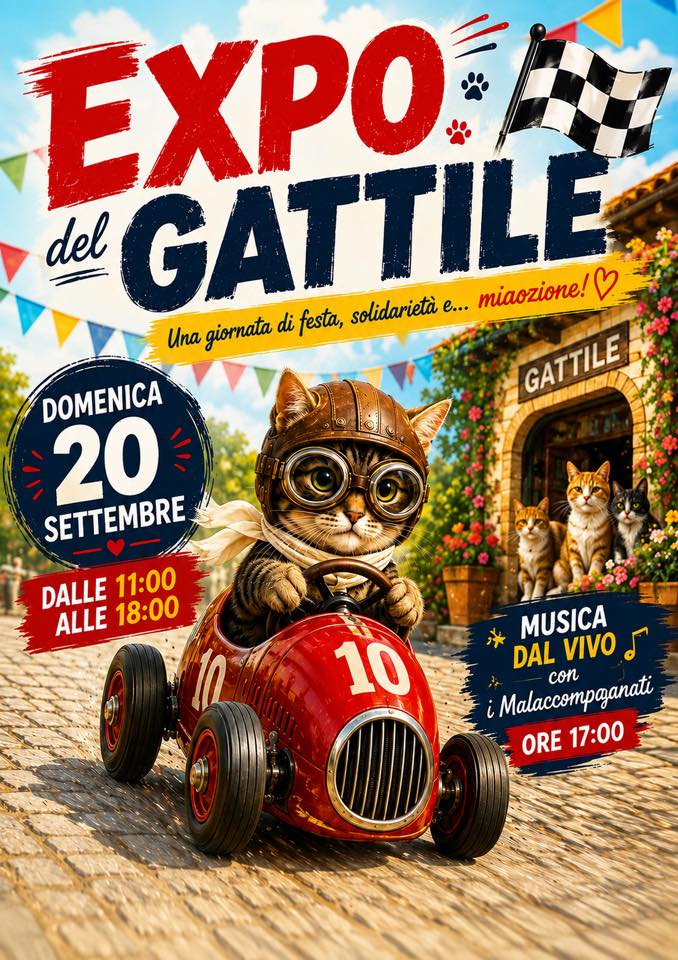 Evento Expo Del Gattile Locandina Expo Del Gattile - domenica 20 settembre ore 11:00 - 18:00