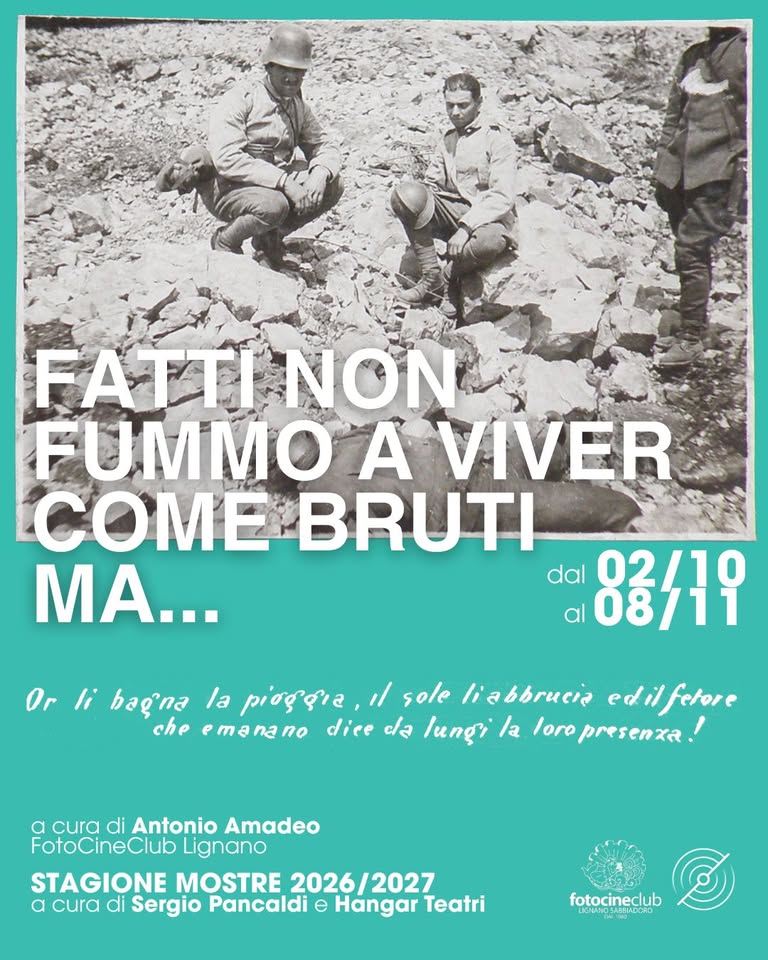 Evento Fatti non fummo a viver come bruti ma… Locandina Fatti non fummo a viver come bruti ma… - venerdì 2 ottobre ore 19:00 - 21:00
