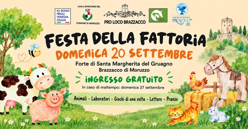 Evento Festa Della Fattoria Locandina Festa Della Fattoria - domenica 20 settembre ore 09:45 - 18:30