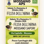 Immagine evento Festa dell’Arna Mossano Sapori a Mossano (VI) Festa dell'Arna Mossano Sapori a Mossano (VI) il 10 ottobre - 11 ottobre 2026
