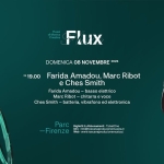 Immagine evento Flux 2026 – Farida Amadou, Marc Ribot E Ches Smith Live – Parc (Firenze) a Firenze (FI) May be a graphic of text