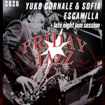 Immagine evento Friday Jazz HackOut! ft. Yuko Cornale & Sofia Escamilla a Bologna (BO) Friday Jazz HackOut! ft. Yuko Cornale & Sofia Escamilla a Bologna (BO) il 2 ottobre 2026