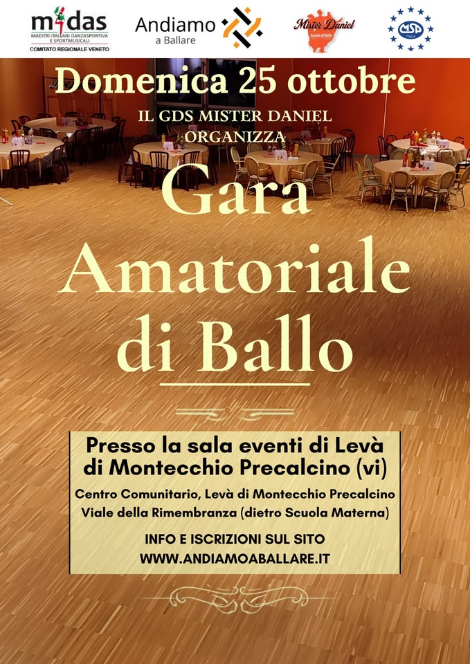 Evento Gara Amatoriale Di Ballo Locandina Gara Amatoriale Di Ballo - domenica 25 ottobre ore 12:00 - 20:00