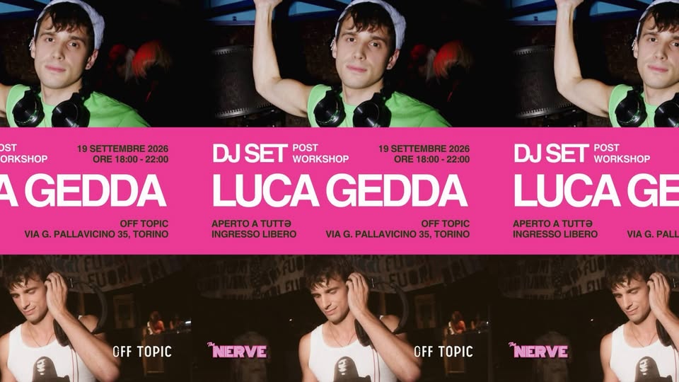 Evento Gedda Dj Set Locandina Gedda Dj Set - sabato 19 settembre ore 18:00 - 20:00