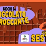 Immagine evento Giochi di Cioccolato e Croccante – Sestola – 10 & 11 Ottobre 2026 a Poggioraso (MO) May be an illustration of chocolate bar and text that says "၈၁ GIOCHID CIOCCOLATO E CROCCANTE FSACEAO CIOCCOLATO FESTA FESTADELCIOCCOLATO FESTADEL DEL FABBRICA DI CIOCCOLATO DEGUSTAZIONI TAZIONI E LABORATORI DEGUST 10-11 OTT. gcai HaKyeceHoeM bengemal CENTRO STORICO SESTOLA"