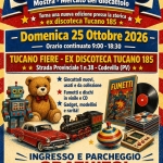 Immagine evento Giochiamo Fiera Del Giocattolo 25 Ottobre Ingresso Gratuito a Codevilla (PV) Giochiamo Fiera Del Giocattolo 25 Ottobre Ingresso Gratuito a Codevilla (PV) il 25 ottobre 2026