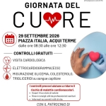 Immagine evento Giornata del Cuore a Acqui Terme (AL) Giornata del Cuore a Acqui Terme (AL) il 29 settembre 2026