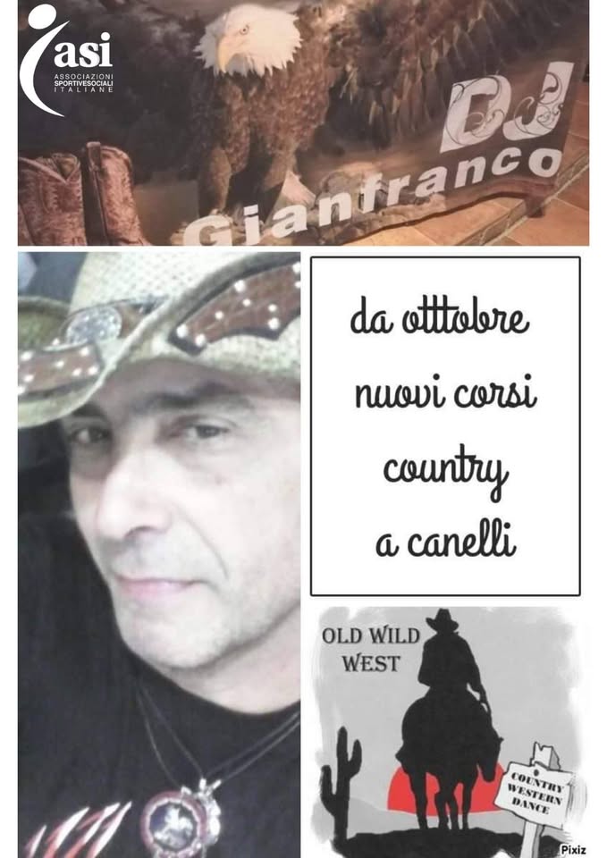Evento GIOVEDI 1 OTTOBRE corsi lezioni di ballo country OLD WILD WEST – Palazzetto dello Sport CANELLI AT Locandina GIOVEDI 1 OTTOBRE corsi lezioni di ballo country OLD WILD WEST – Palazzetto dello Sport CANELLI AT - giovedì 1 ottobre ore 20:00 - 23:00