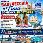 Immagine evento Gita A Bari Vecchia E Trani Domenica 25/Ottobre a Scafati (SA) Gita A Bari Vecchia E Trani Domenica 25/Ottobre a Scafati (SA) il 25 ottobre 2026