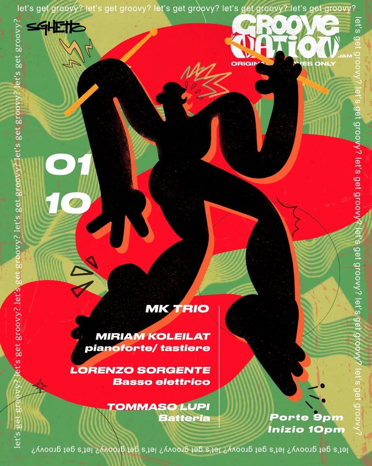 Evento Groove Nation Jam Original Grooves Only Locandina Groove Nation Jam Original Grooves Only - giovedì 1 ottobre ore 22:00 - 00:00